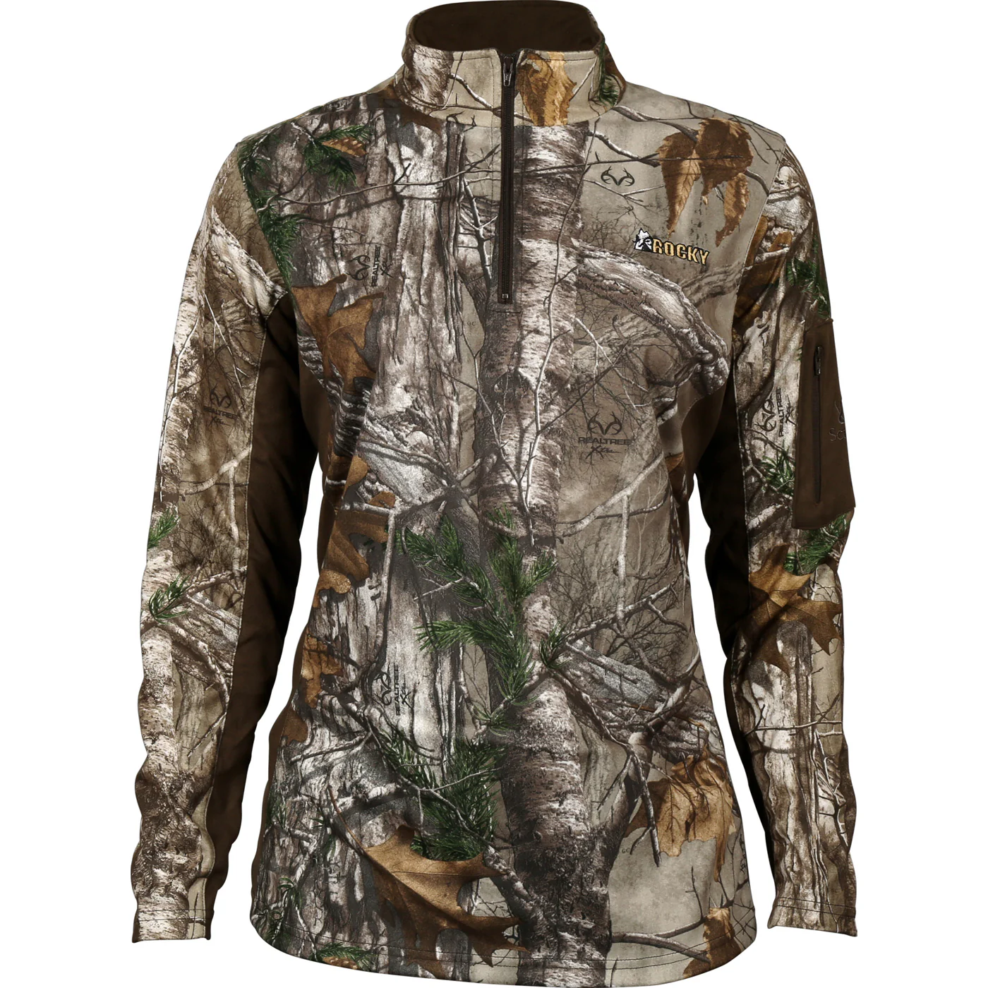 Rocky Women's SilentHunter 1/4 Zip Camo Shirt - Image 3