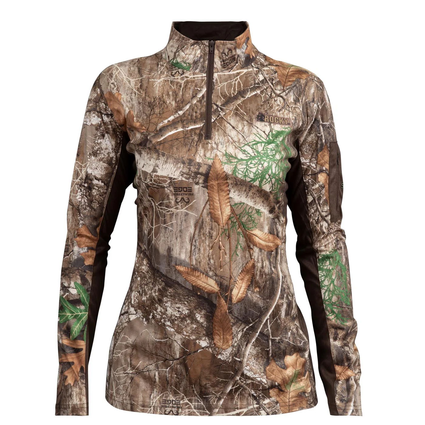 Rocky Women's SilentHunter 1/4 Zip Camo Shirt - Image 5