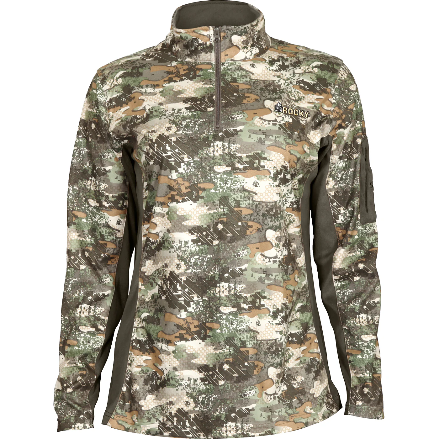 Rocky Women's SilentHunter 1/4 Zip Camo Shirt - Image 7