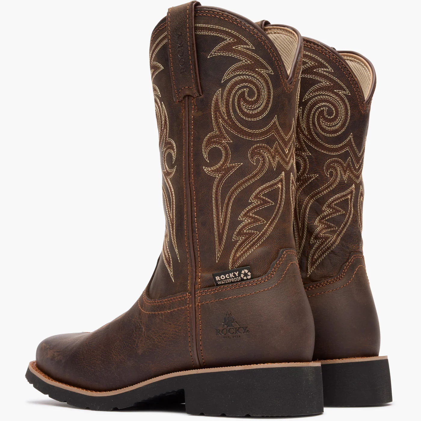 Rocky Women’s MonoCrepe 11” Steel Toe Western Boot - Image 4